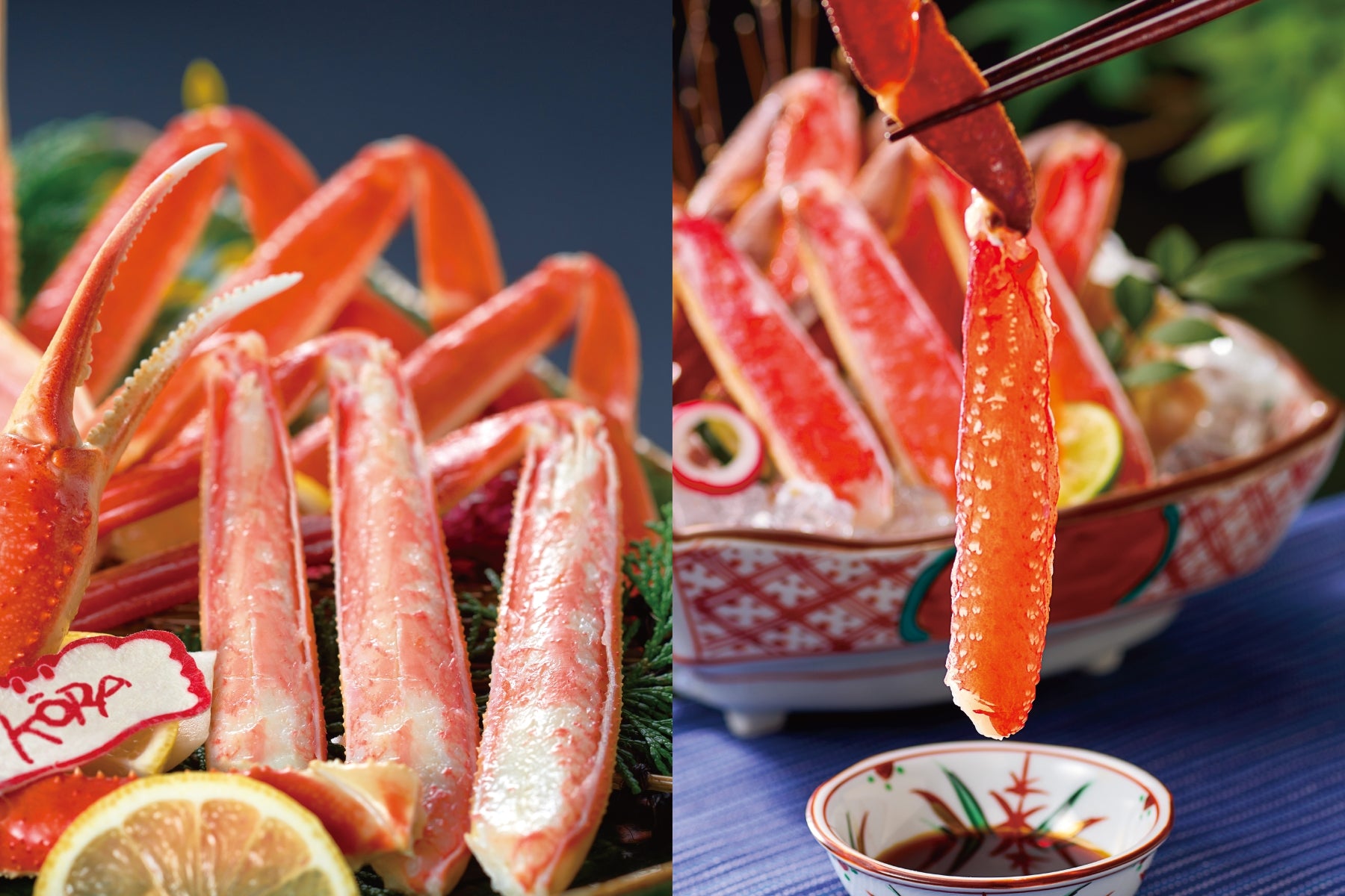 ずわいがに食べ比べセット「茹で」と「刺身」